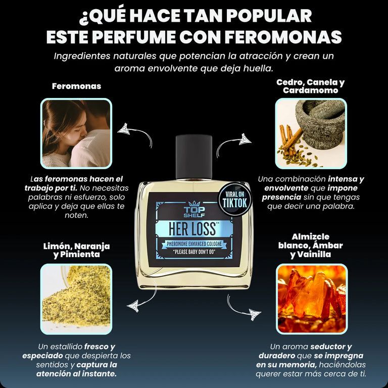 PERFUME HER LOSS™ THE TOP ORIGINAL 100 ML + PERFUMERO MARCA TOP SHELF