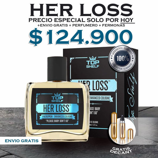 PERFUME HER LOSS™ THE TOP ORIGINAL 100 ML + PERFUMERO MARCA TOP SHELF